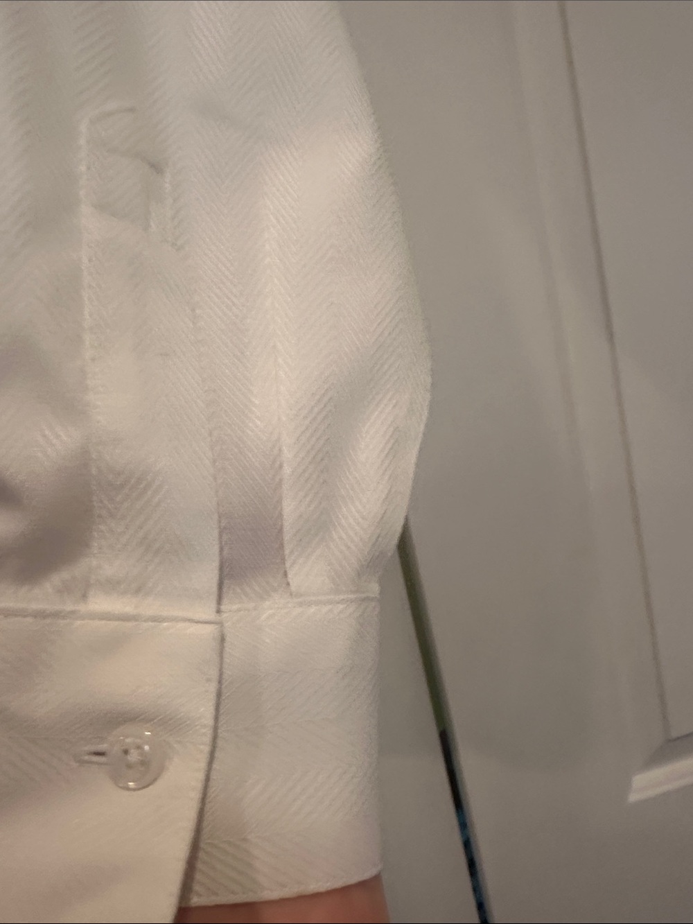 Talbots White Women's Button-Down Dress Shirt - Picture 4 of 8
